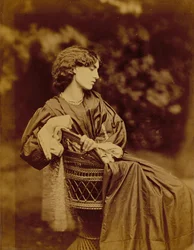 Jane Morrisin (1839-1914) muotokuva 1865 (albumiprintti) (katso myös 265085)